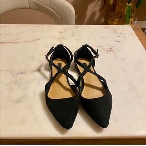 SOLD-Elegant Black Women's Shoes-Flats